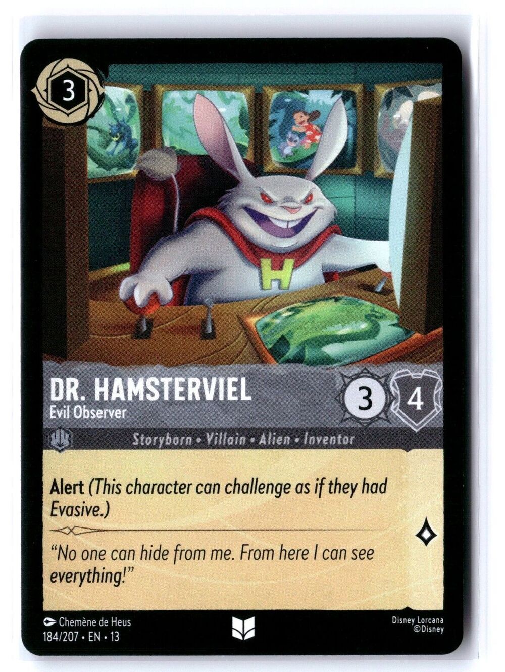 Dr. Hamsterviel - Evil Observer Uncommon Attack of the Vine! 184/207 NM